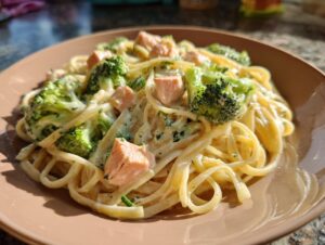 Brokkoli-Lachs-Pasta - Featured