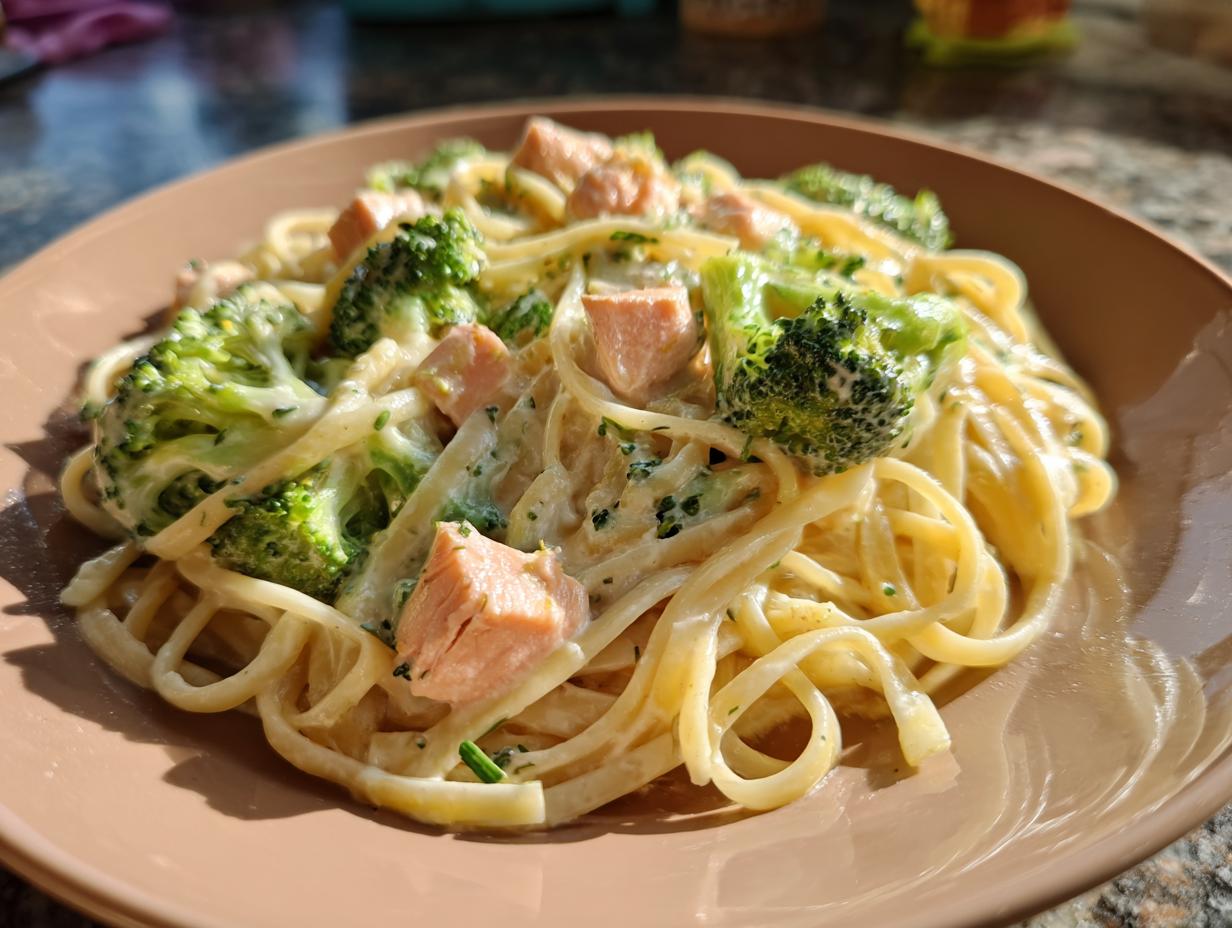 Brokkoli-Lachs-Pasta - Featured